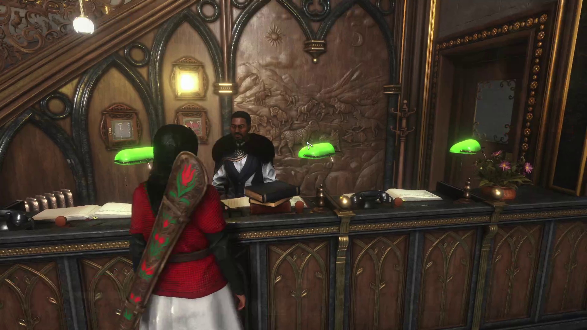 スタッフからクエストを受注し……