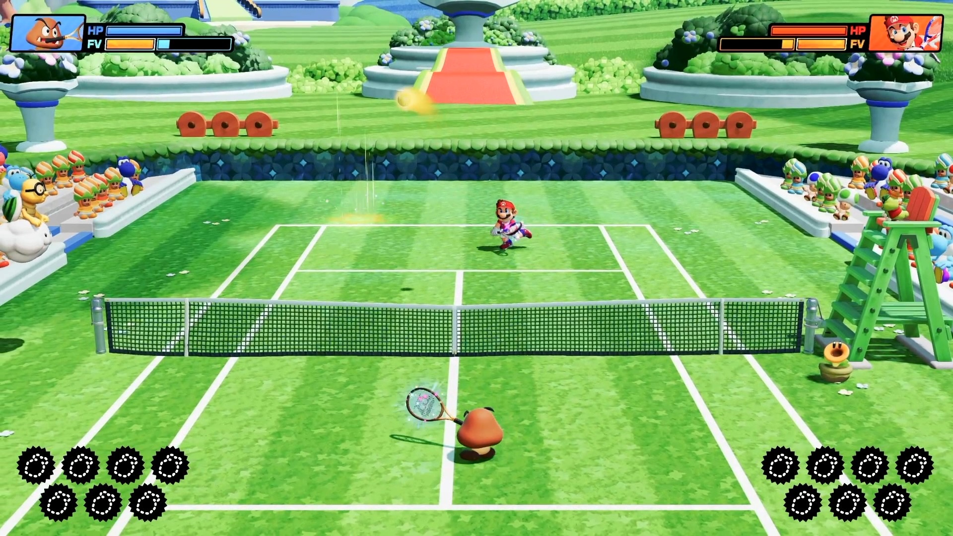 コート前のラリーが続く際に使える「ロブ」