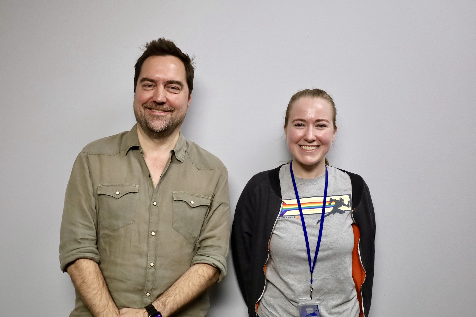 左からScott Lawson氏（オーディオ＆テクニカルディレクター）、Miranda Moyer氏（リードナラティブデザイナー）