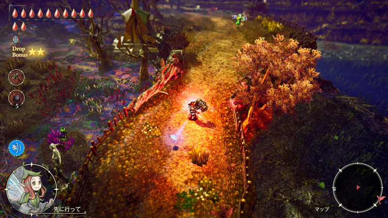 多くの武器は攻撃ボタンを長押しすることで、通常のアクションとは異なる必殺技を繰り出すことができる