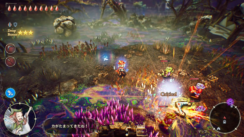 ブーメランは、投げてからエリオットの手元に戻ってくるまでの間、常に攻撃判定があるので、うまく投げれば2回のダメージを与えられる