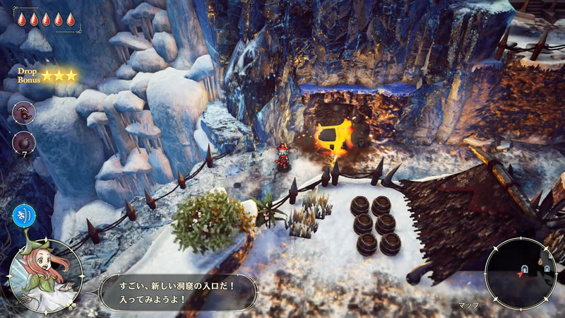 爆弾は設置してから時間差で爆発し、敵に大きなダメージをあたえる。また、特定の岩やヒビの入った壁も壊せる