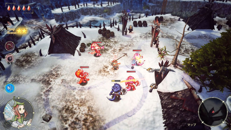 鎖鎌はエリオットの周囲への範囲攻撃と遠距離攻撃が両立したトリッキーな武器。必殺技を当てると敵を引き寄せることもできる