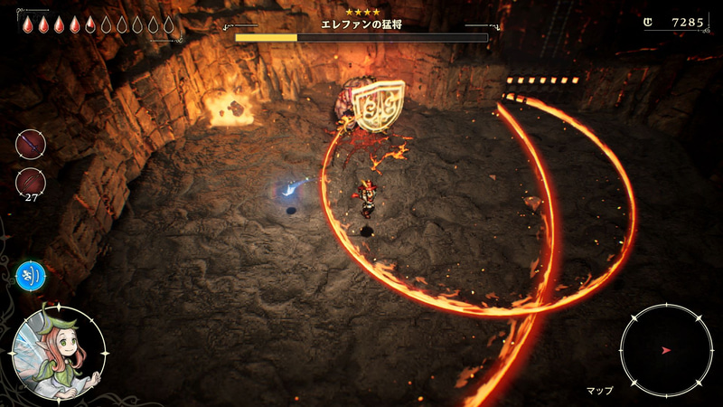 飛び地になっている地形や、地を這う攻撃はジャンプで飛び越えられる