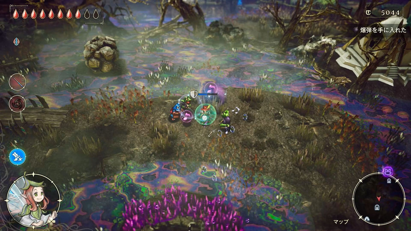 剣で攻撃をした後、全方向をガードする盾を展開できる魔石。更に、ガード成功時の攻撃を強化する魔石と組み合わせれば、乱戦を切り抜ける攻防一体の組み合わせとなる