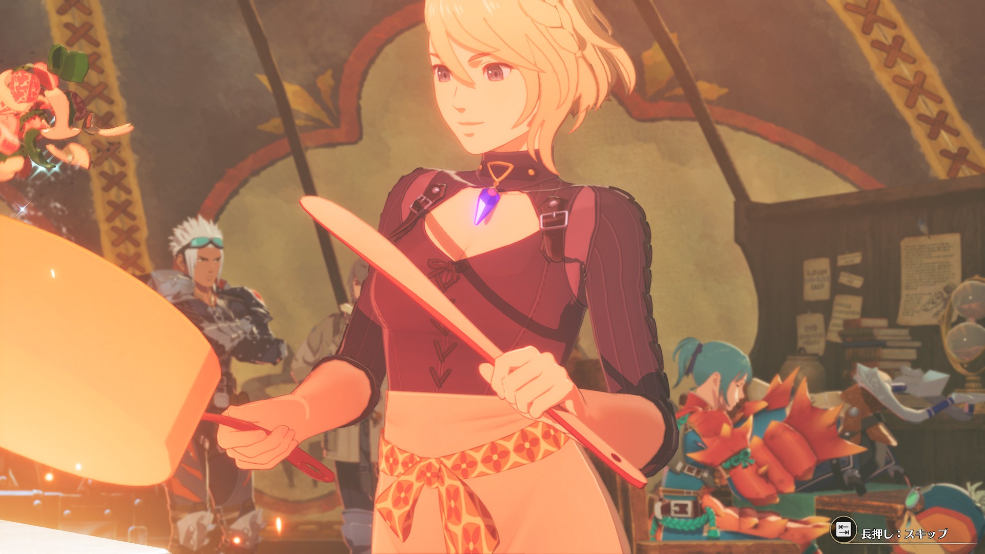 料理が得意な一面も