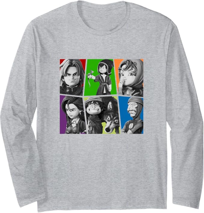 【公式】『ドラゴンクエストVII Reimagined』キャラクターパネル 長袖Tシャツ