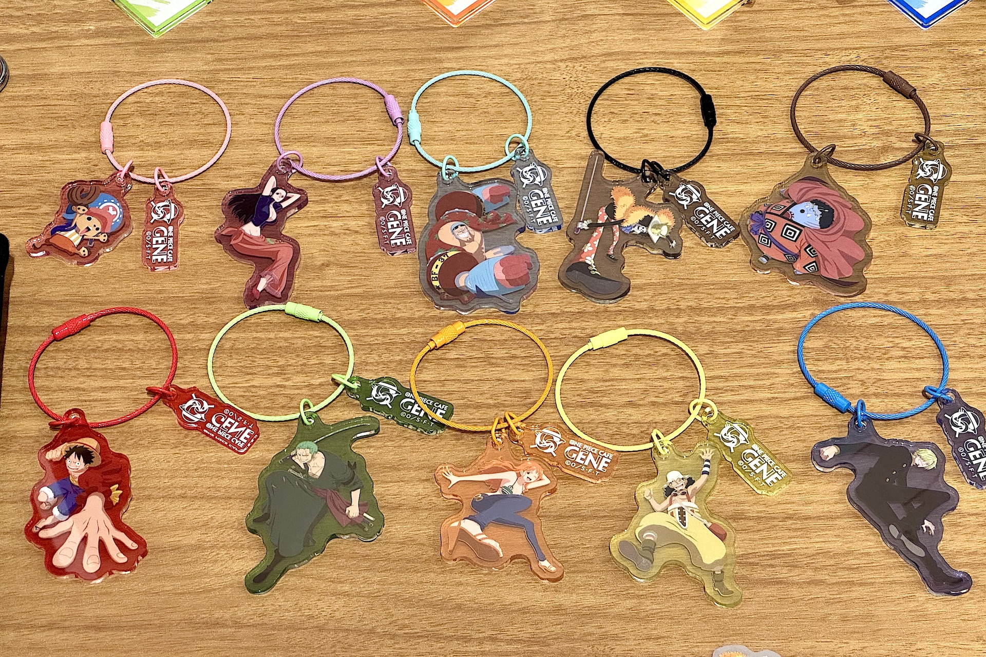 ワイヤーアクリルキーホルダー（全10種） 価格：1,100円