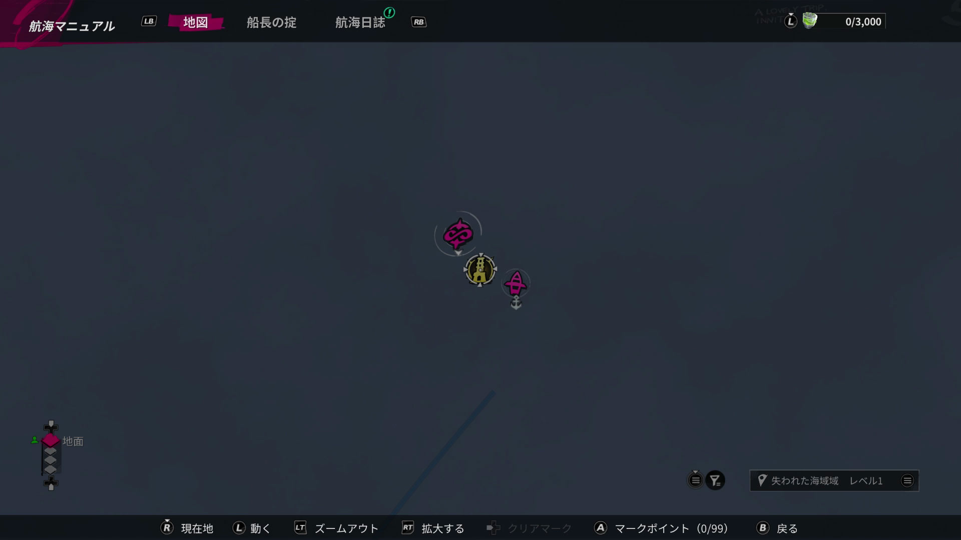 こちらが鐘を鳴らす前のマップ