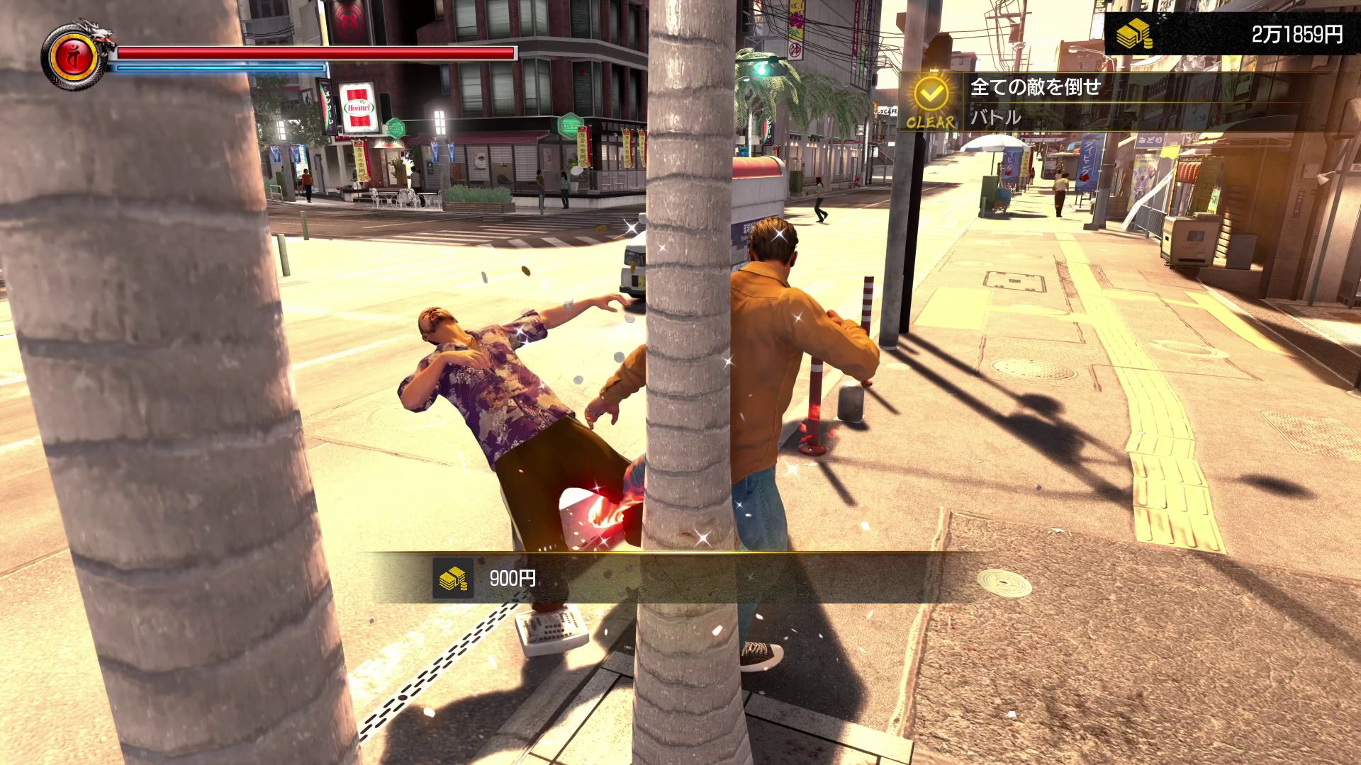 「堂島の龍・極」はこれまでの桐生らしい戦い方だ。ガチャガチャとボタンを押しているだけで直感的に戦えるのがポイント