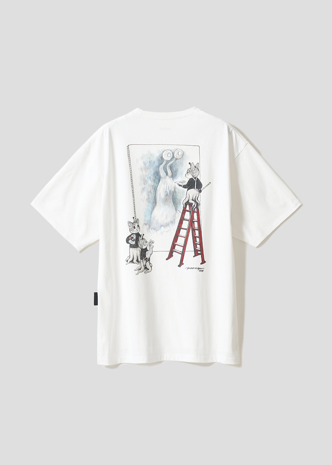 「大作に挑戦(drawn by ヒグチユウコ)｜ビッグシルエットTシャツ」価格：4,500円（追加予約：4月28日以降順次発送）