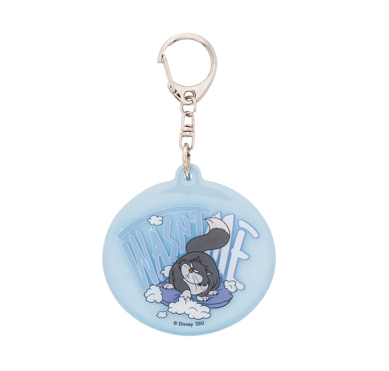 ぷっくり膨らんだ立体感のあるアクリルキーホルダー。サイズ：約6.5×6.5cm（幅×高さ）