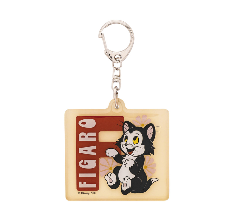 ぷっくり膨らんだ立体感のあるアクリルキーホルダー。サイズ：約6.5×6.5cm（幅×高さ）