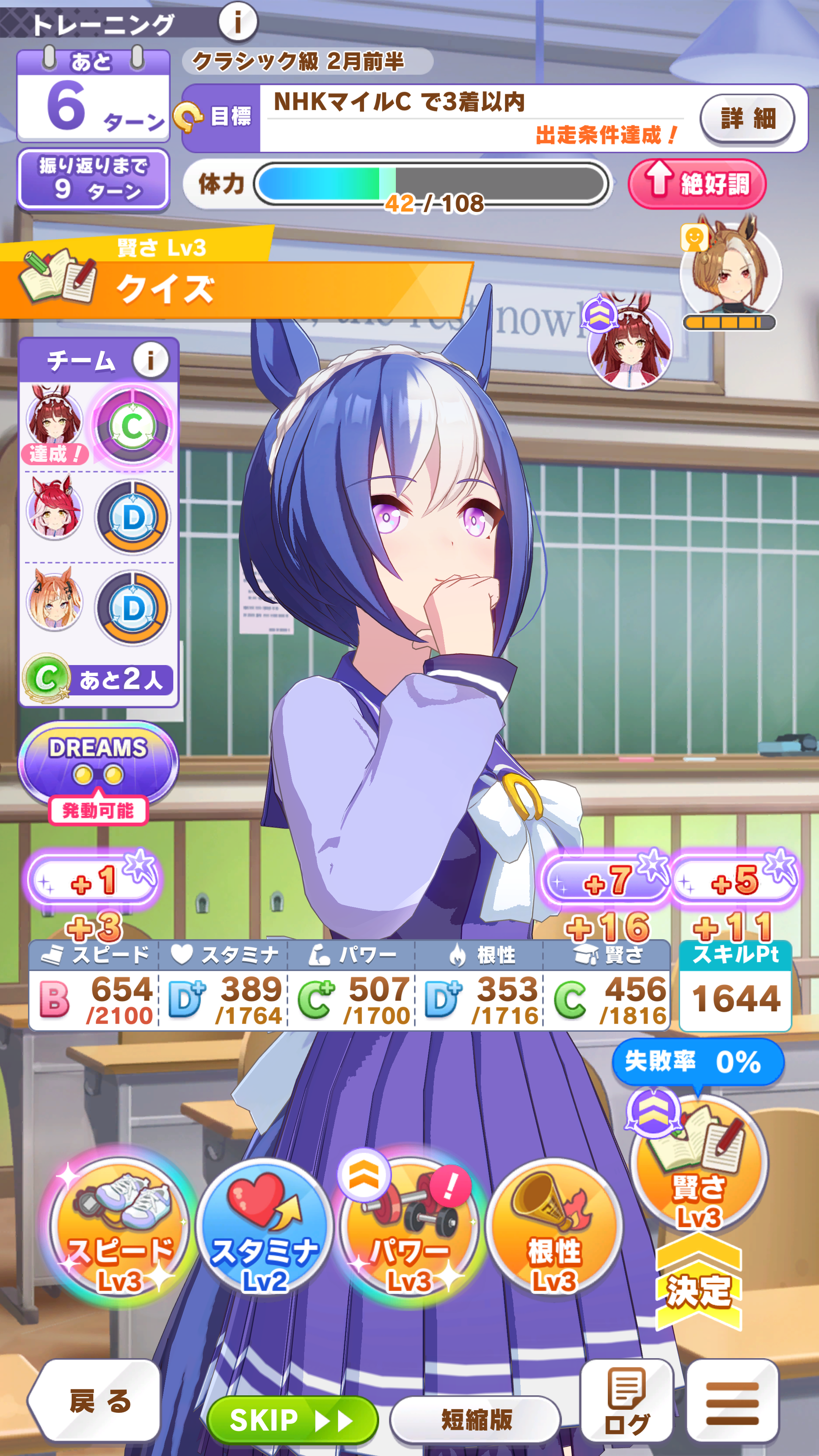 バランスよくチームメンバーたちのランクを上げるのが育成のポイントの1つだ