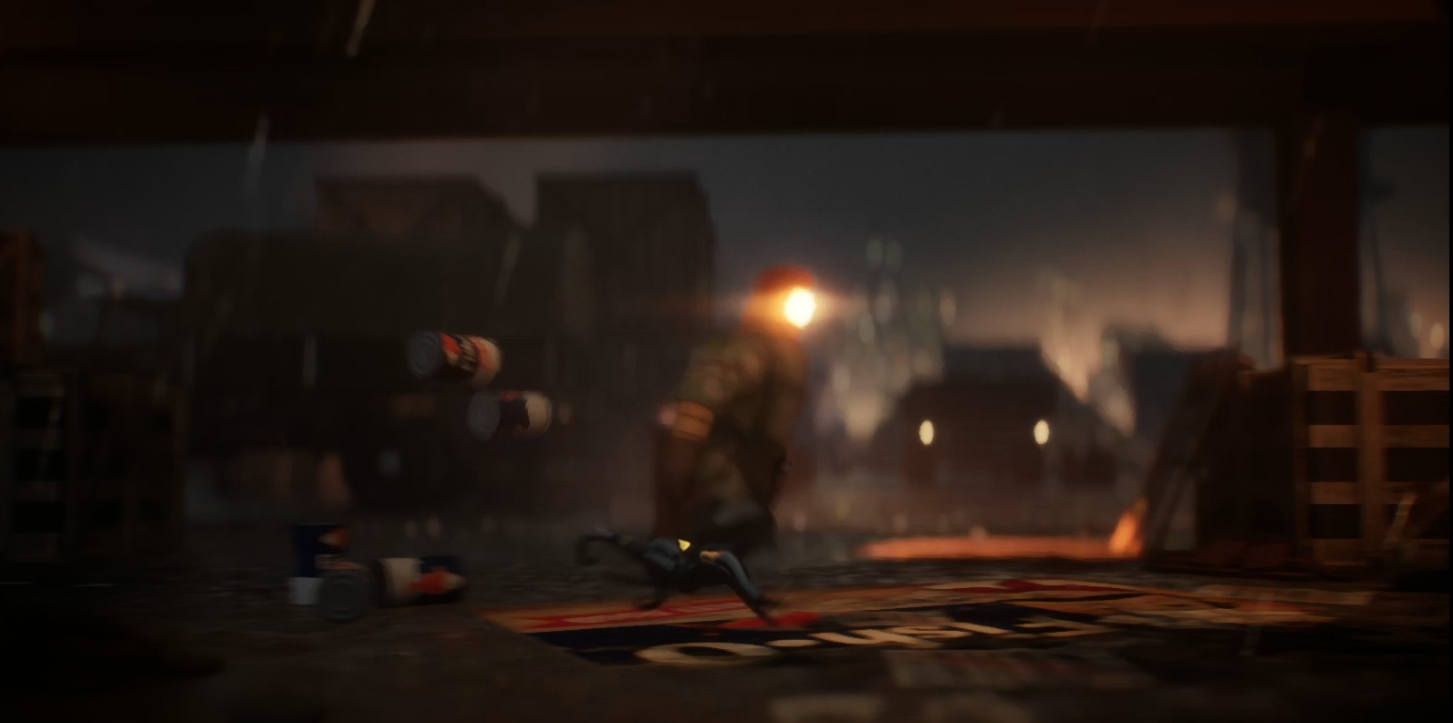 缶を蹴ってしまうと音で気付かれるため、ジャンプで避ける必要がある