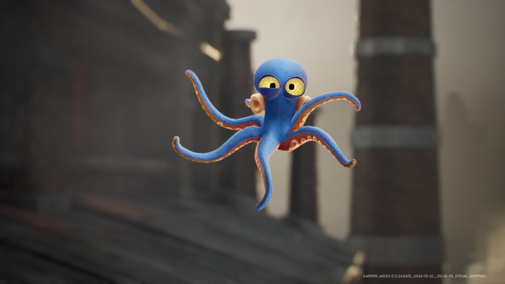 主人公のタコ・ダーウィン