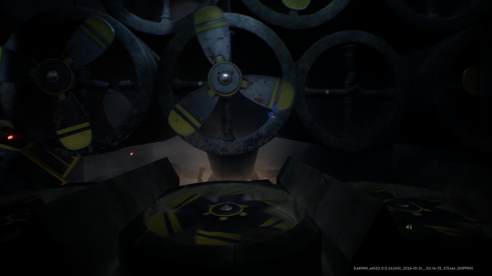 プロペラをジャンプで移動していく