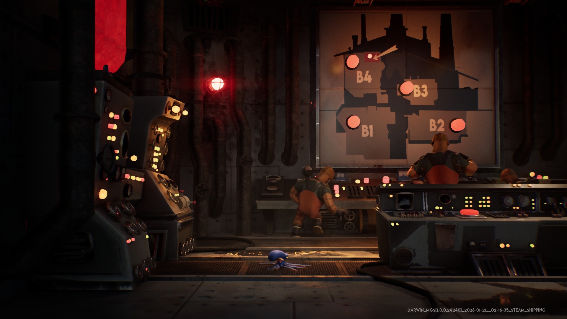 ダーウィンが目を覚ましたのはエイリアンが陰謀を企てる工業地帯