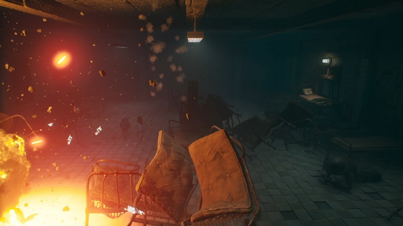 手榴弾で子どもたちごと巻き添えにしようとする病室の兵士