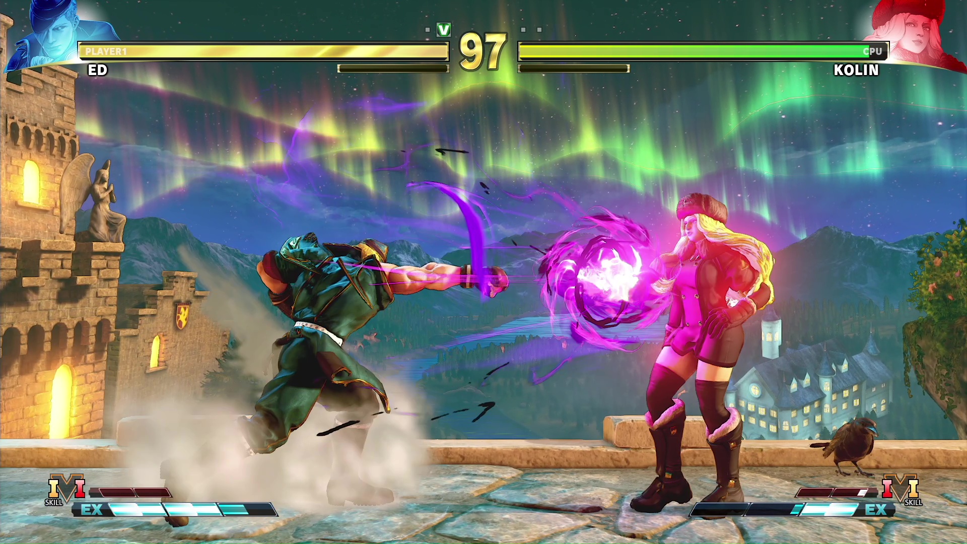 「スト6」のEDは通常の必殺技コマンドになっているが、「ストV」では方向キーとボタンの組み合わせや、ボタンの同時押しで必殺技が繰り出せた