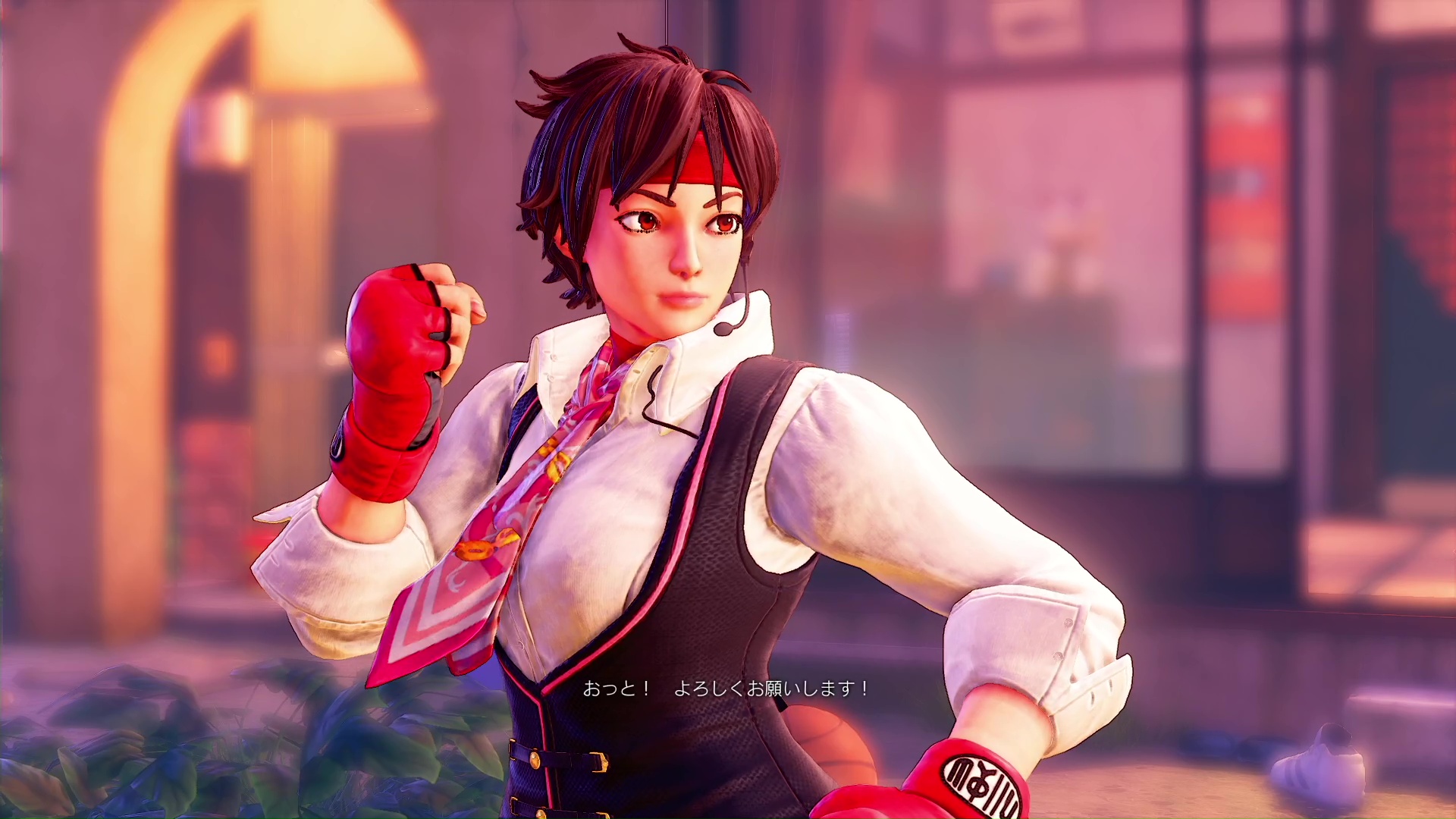 さくらは、高校を卒業した後もリュウの背中を追い、ストリートファイトを続けている