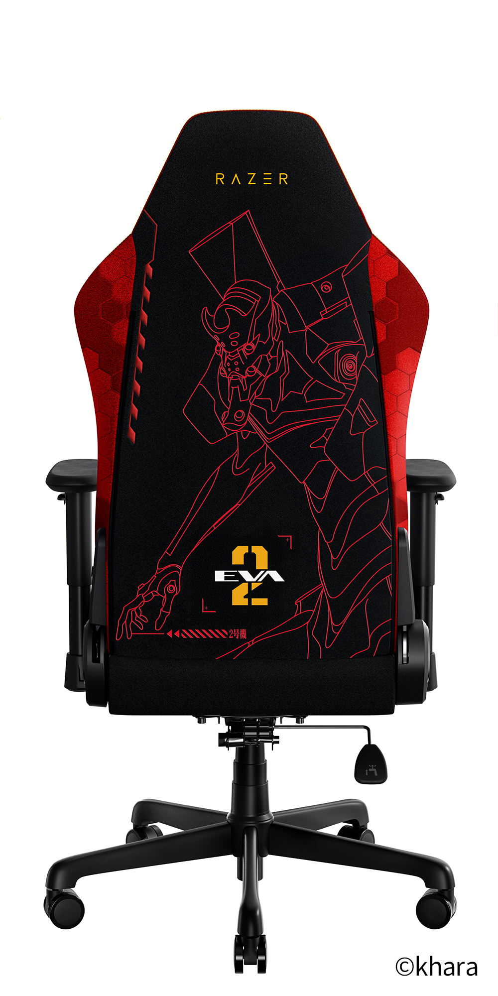 背面には2号機の刺繍を施している。とてもカッコいいデザインだ