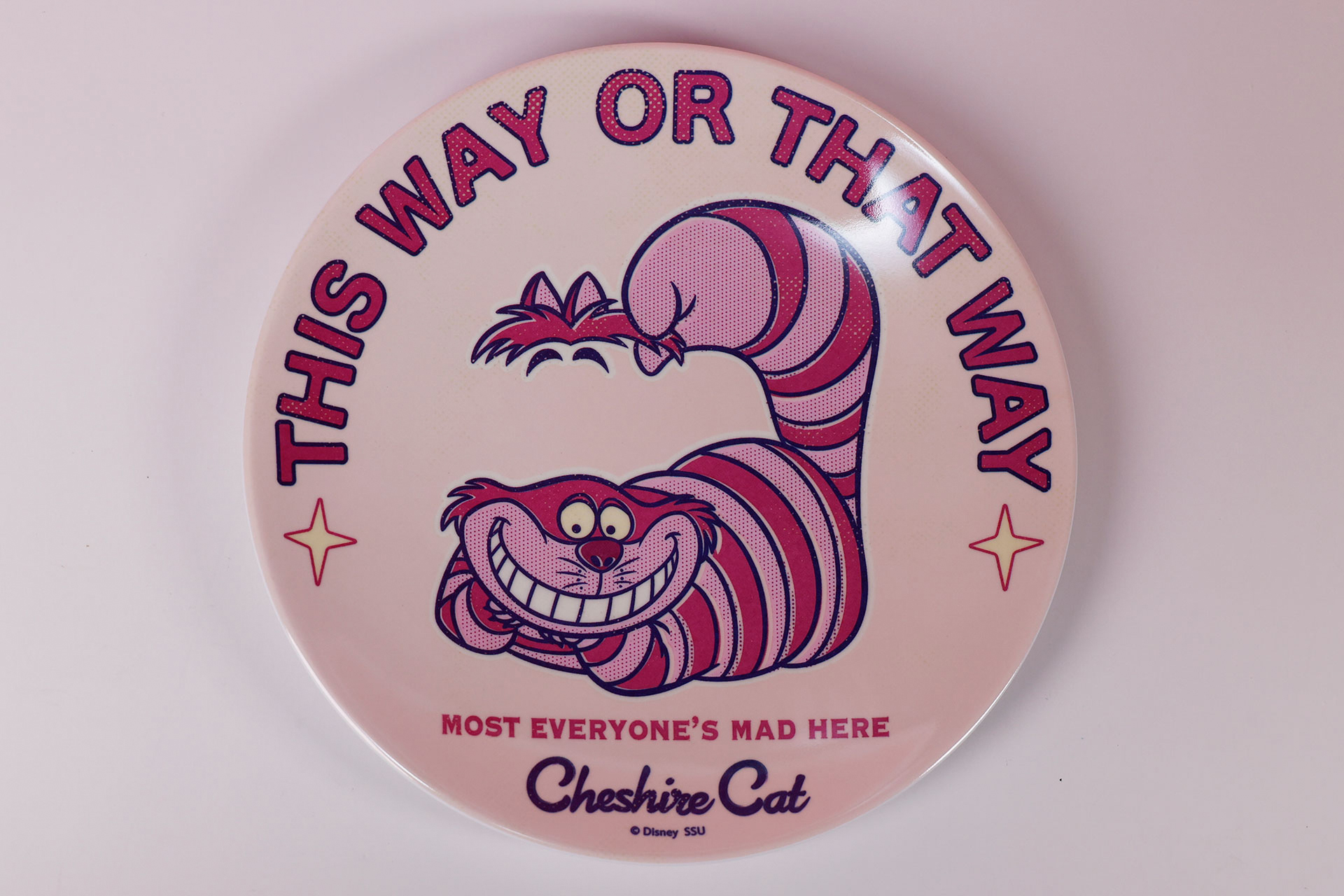 チェシャ猫が描かれたメラミントレー