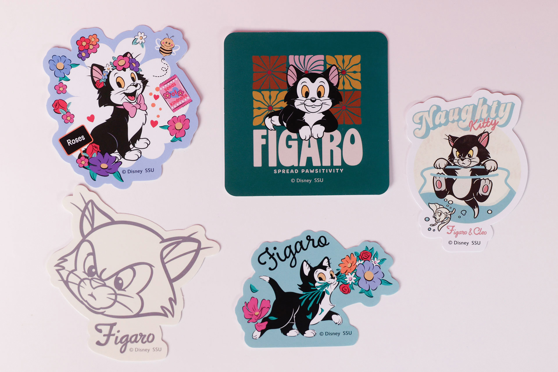 フィガロのステッカーセット。どのデザインも魅力的だ