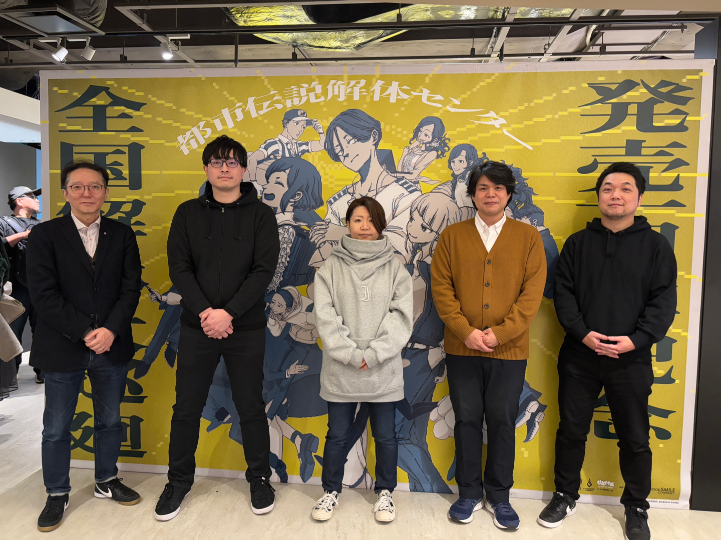 左から林真理氏、あだP氏、きっきゃわー氏、MOCHIKIN氏、ハフハフ・おでーん氏