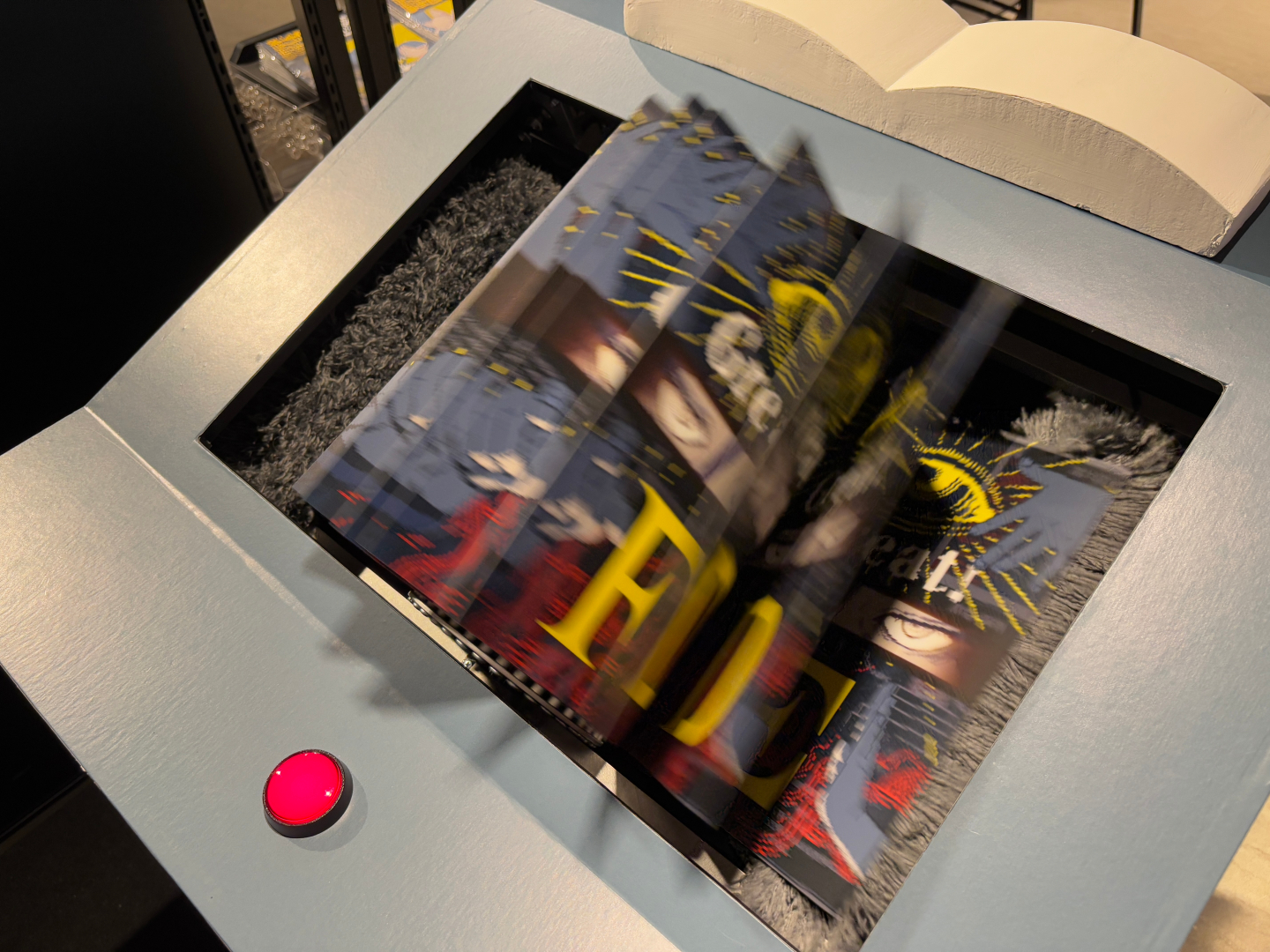 ボタンを押すとページがどんどん捲れる！