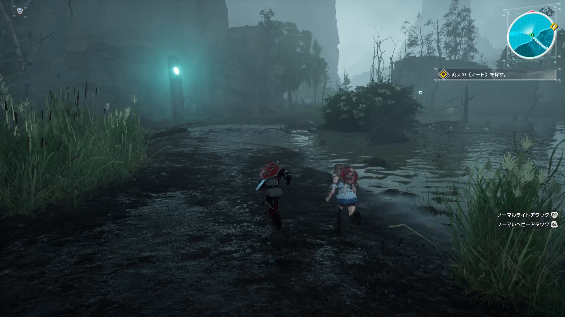 フィールドは平坦な場所だけではなく、切り立った崖や湖、足を取られる湿原などもある。うかつに落ちたりすると元の場所へと戻されることに。ただし、ペナルティはないのが救い