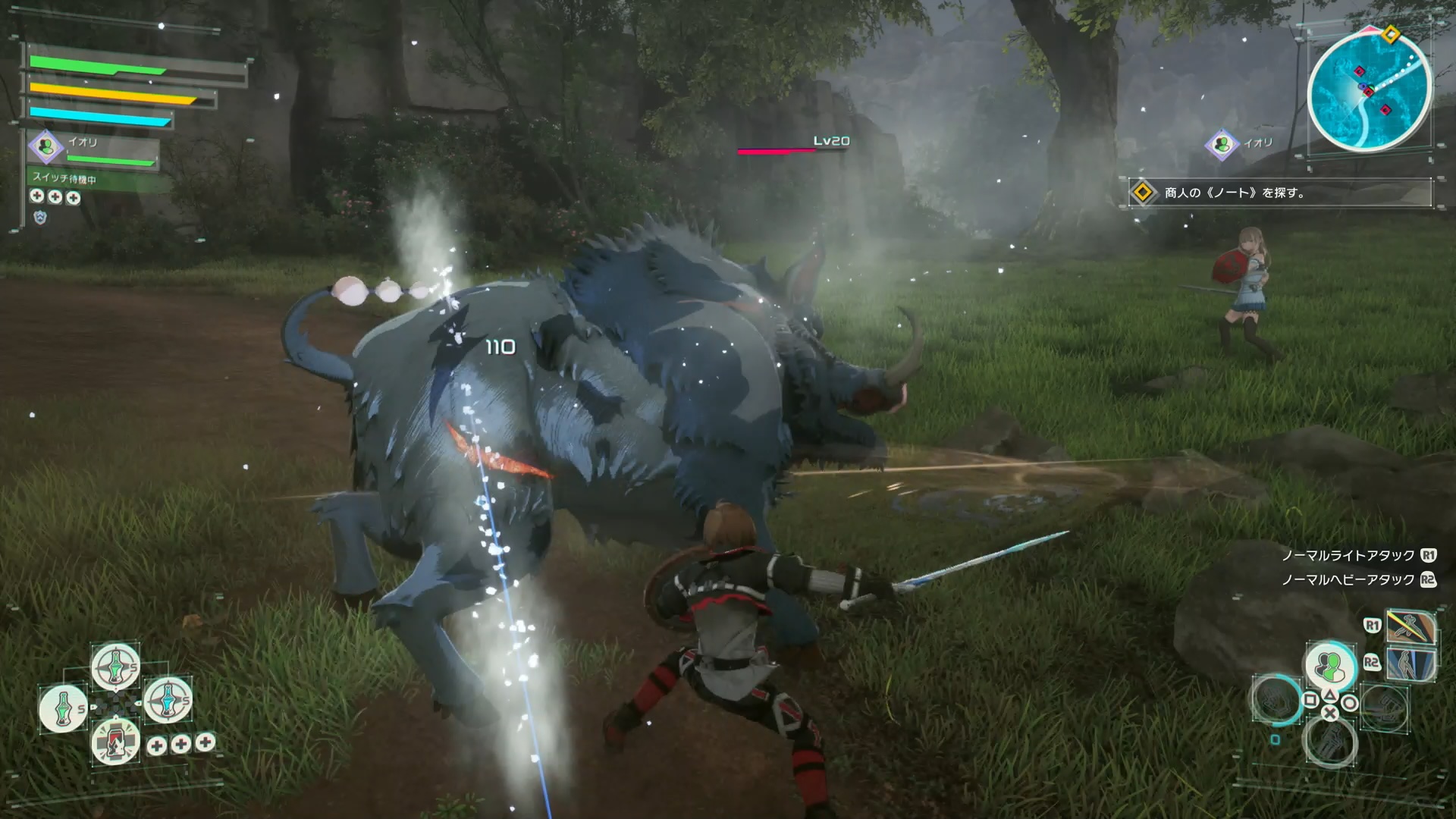 エネミーを倒さずに進んでしまうと、気づいたときには周りを囲まれて袋叩きに遭う、なんてことも。特に、次のセーフティエリアを目前に死んでしまっては、元も子もない。やり直しは利くものの、そこまでの過程をしっかりと自らの経験にして再プレイに臨む必要がありそうだ