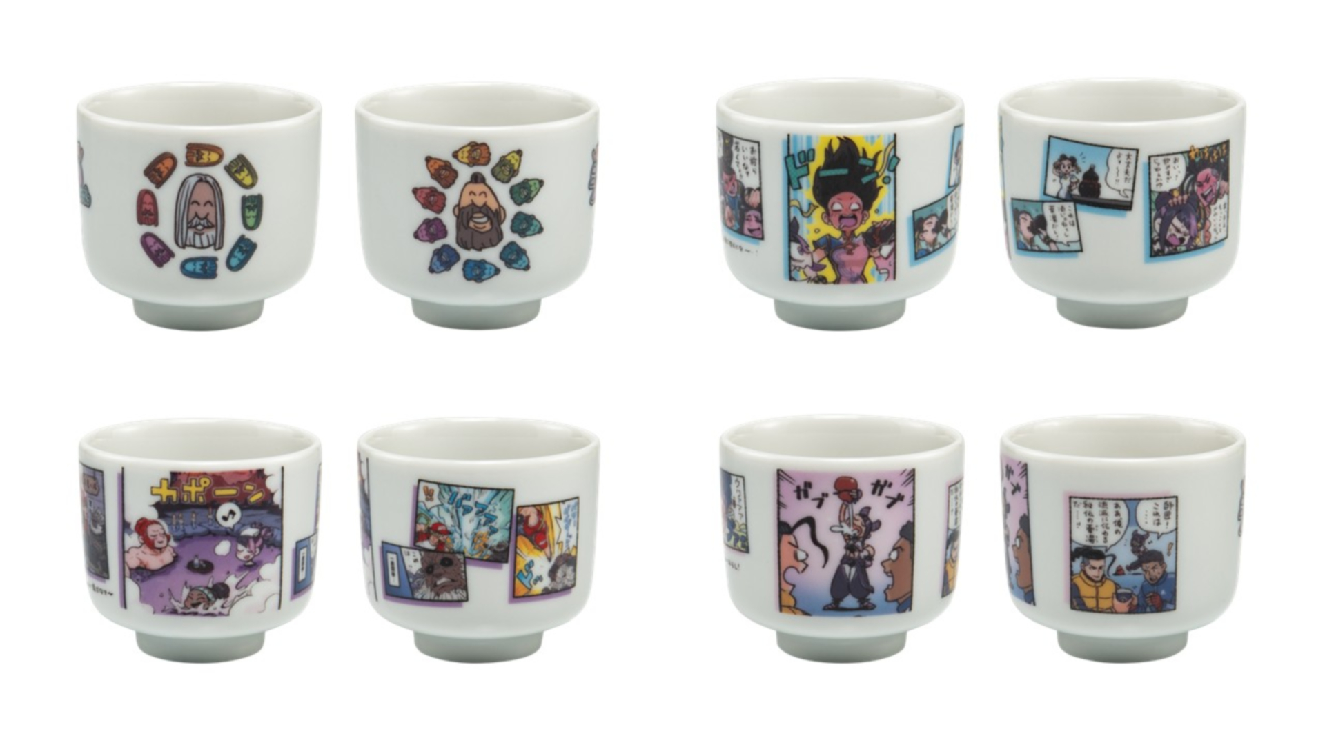 おちょこ 4種 価格：各1,320円、4種セット価格：5,000円（GRAPHT ECサイト限定価格）