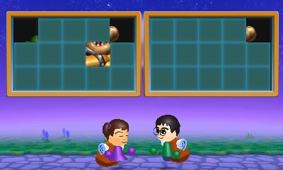 すれ違ったMiiからもらえるピースを集め、パネルの完成を目指す「ピースあつめの旅」