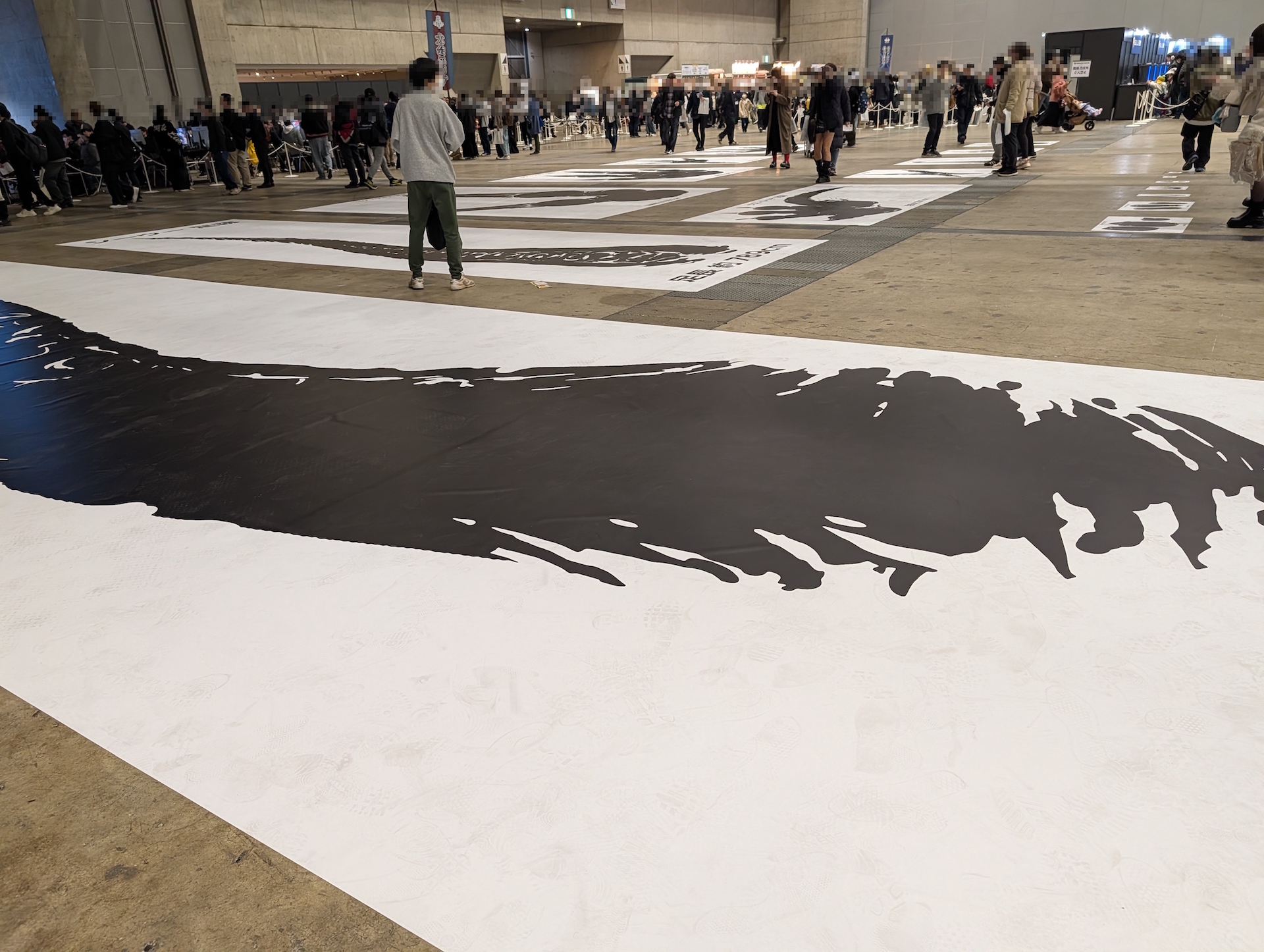 数自体はそれほど多くなかったが、何も設営されていないエリアにこうした展示物を置くのはユニークな発想で感心させられた