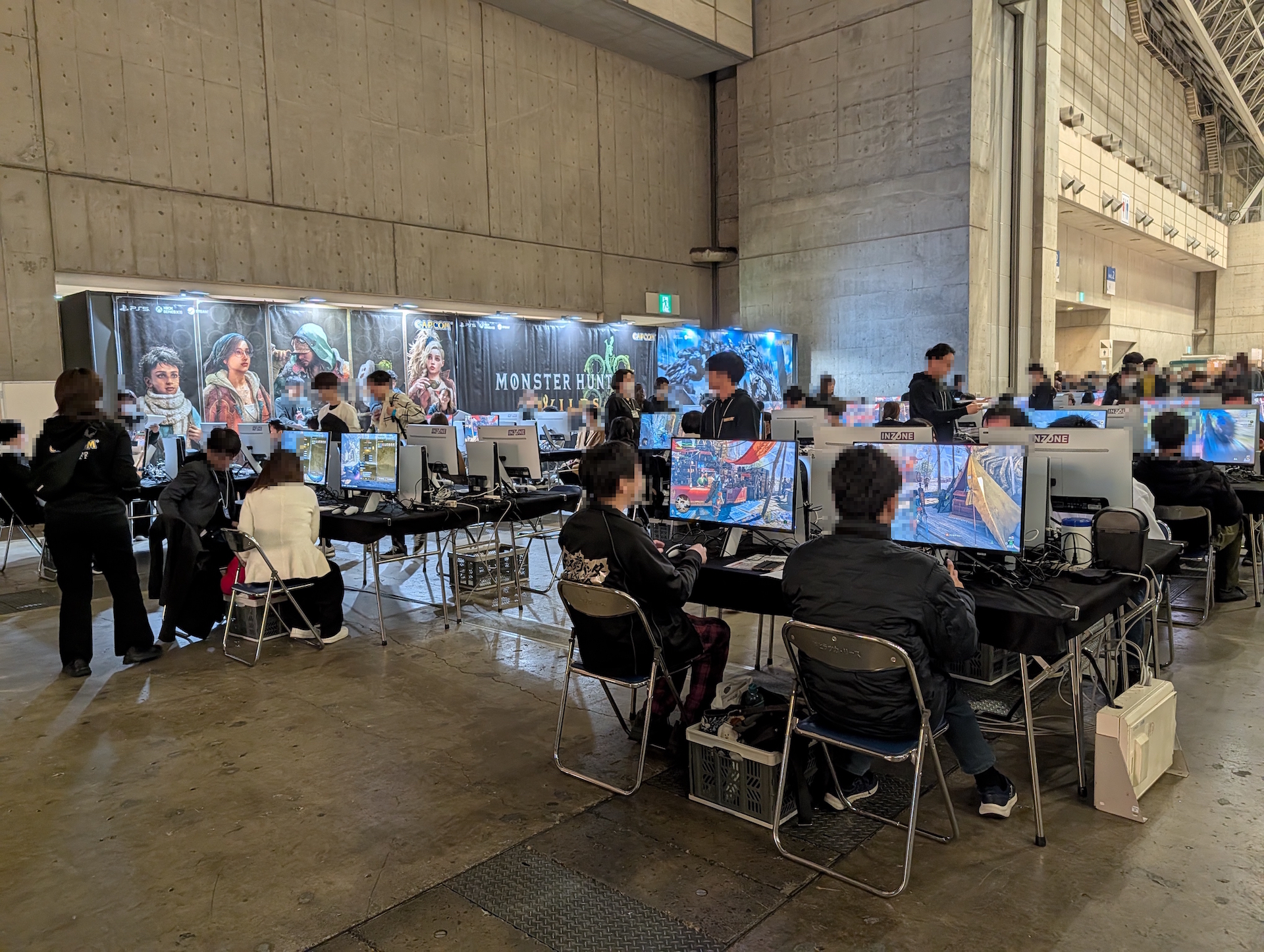 ホール最奥部の並びでは「狩王」を目指すプレーヤーたちが集結し、しのぎを削っていた