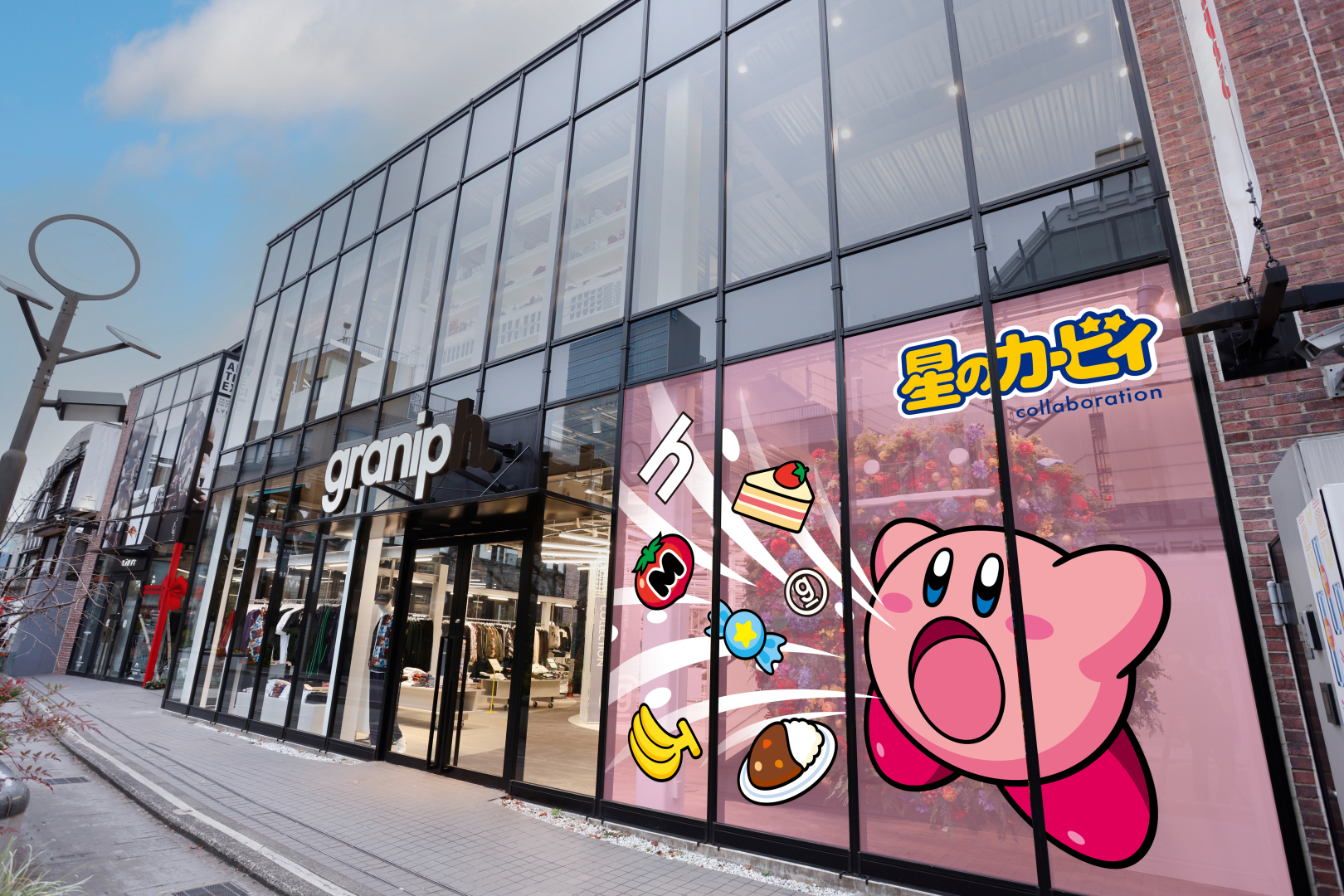 グラニフ東京の店舗ラッピング装飾