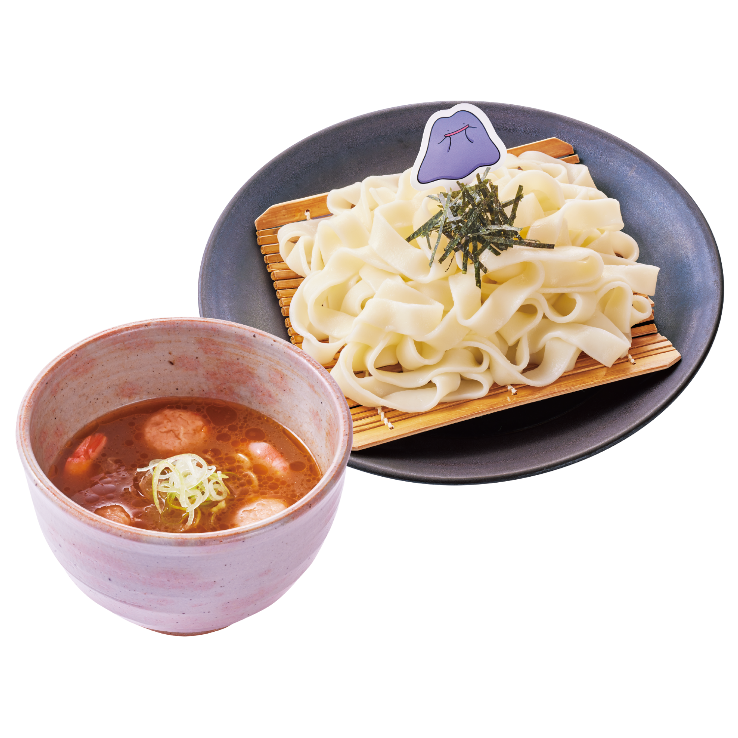 メタモンのエビつけきしめん（価格：1,400円～1,480円）
