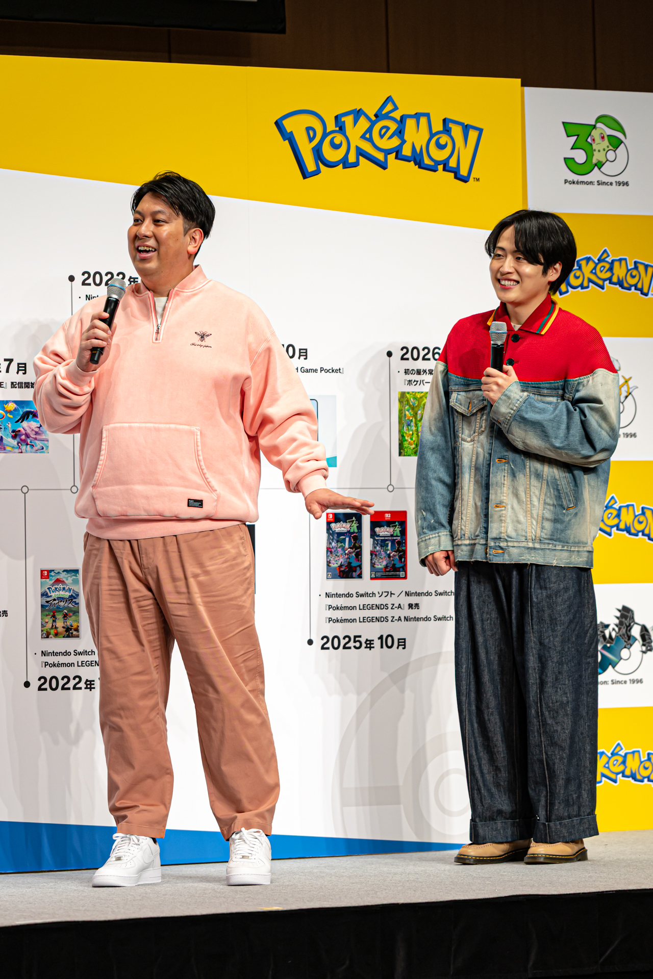 直前の発表を受け「野球部だったので、12球団とのコラボが！幕張出身ですし、ロッテのピカチュウと写真を撮りたい」と興奮気味のジャンボさん。楽屋では高杉さんとの推し球団トークで盛り上がったんだとか。池田さんは「アニメにコガネエレブーズっていう、阪神タイガースをモチーフにした球団が出てきたことがあって。球団とのコラボがついに実現したことが嬉しい」と筋金入りのファン目線からコメントした