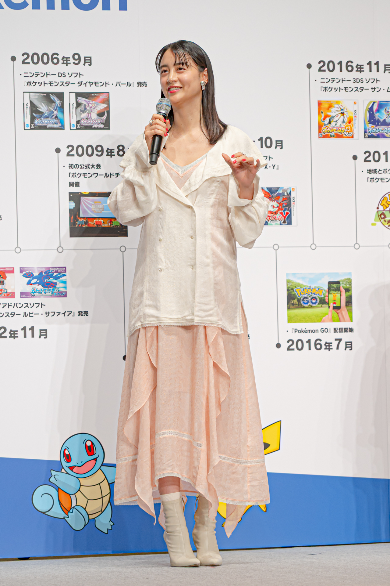 直前の発表を受け「野球部だったので、12球団とのコラボが！幕張出身ですし、ロッテのピカチュウと写真を撮りたい」と興奮気味のジャンボさん。楽屋では高杉さんとの推し球団トークで盛り上がったんだとか。池田さんは「アニメにコガネエレブーズっていう、阪神タイガースをモチーフにした球団が出てきたことがあって。球団とのコラボがついに実現したことが嬉しい」と筋金入りのファン目線からコメントした