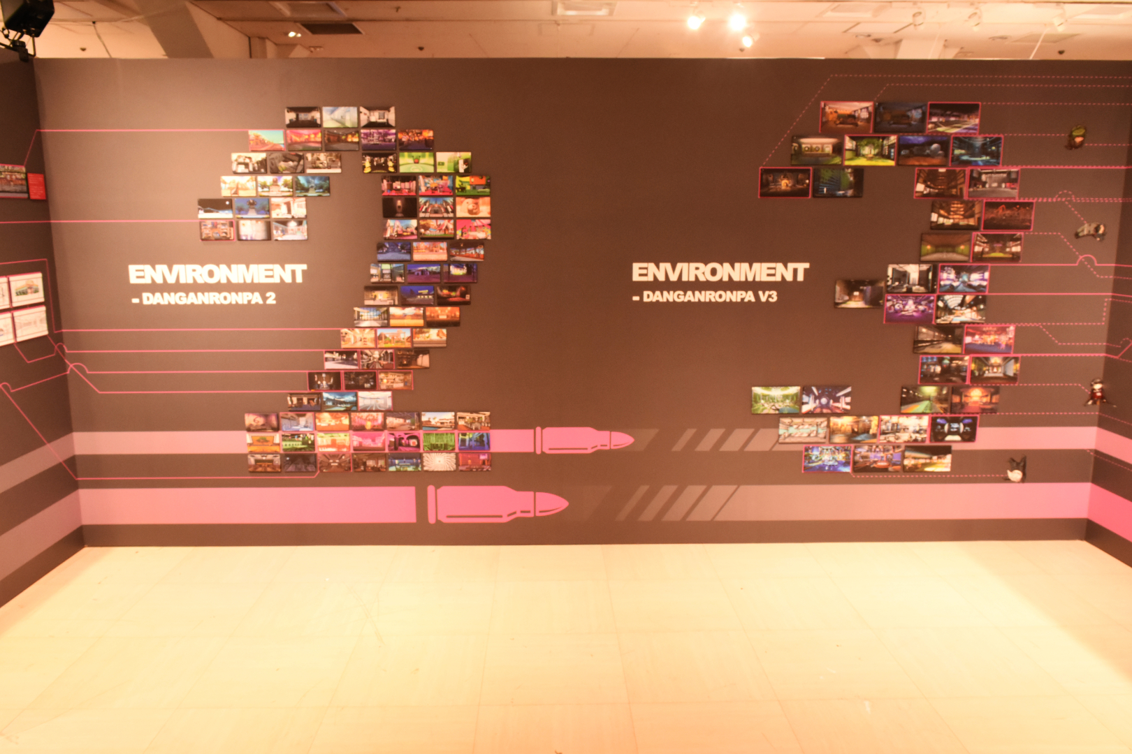 壁に数字が書かれているので近づくと、そのナンバリングタイトルの資料が展示されている