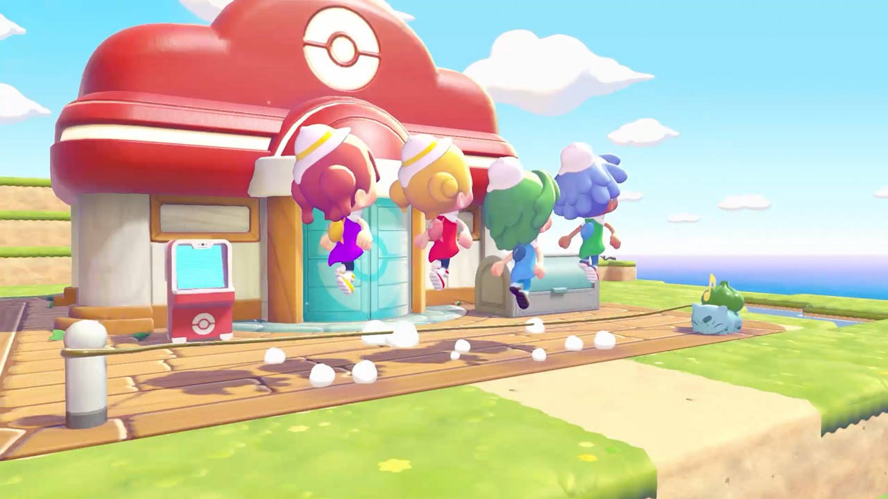 フシギダネのつるで大縄跳び