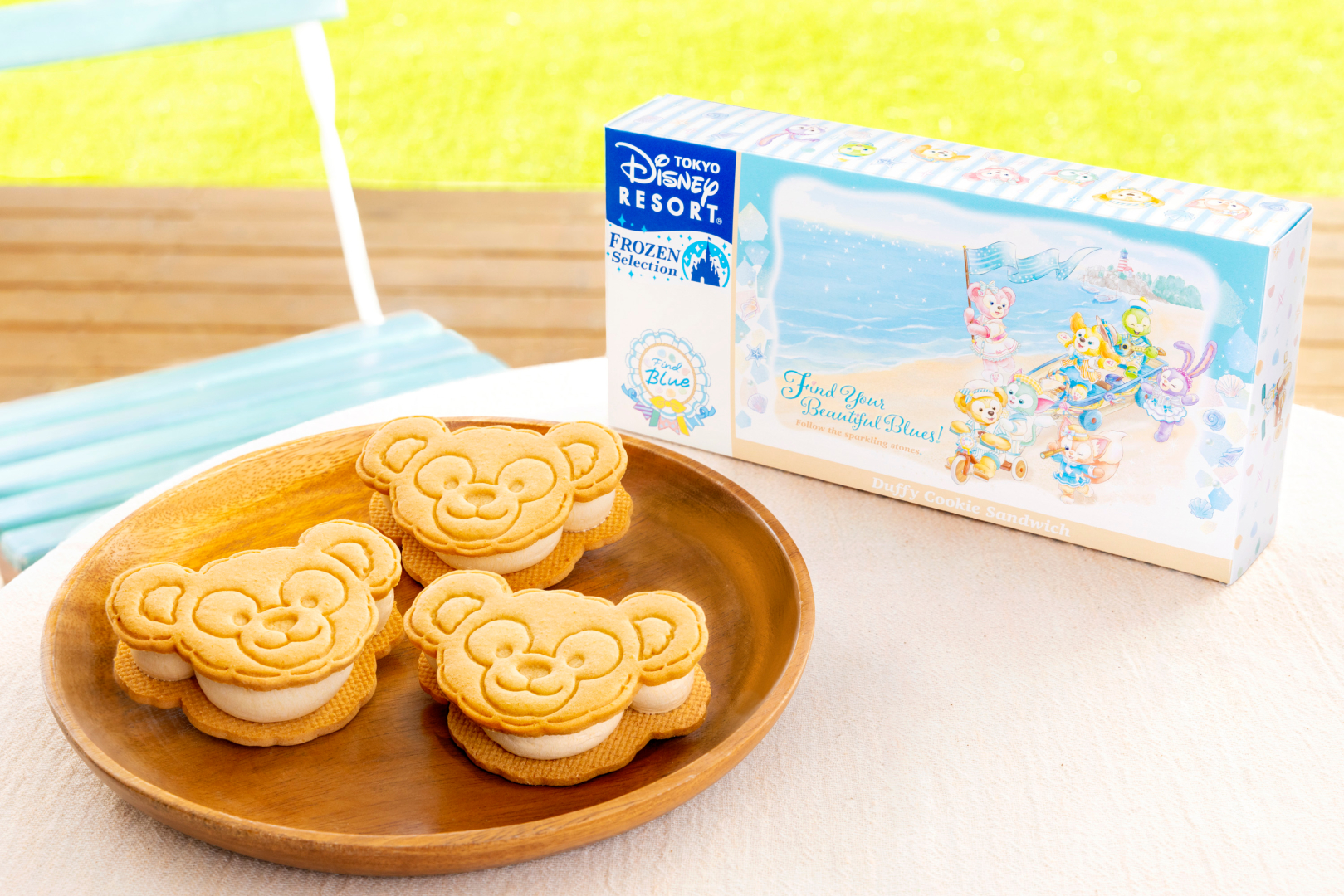 ダッフィークッキーサンド(キャラメルクリーム) 3個入り