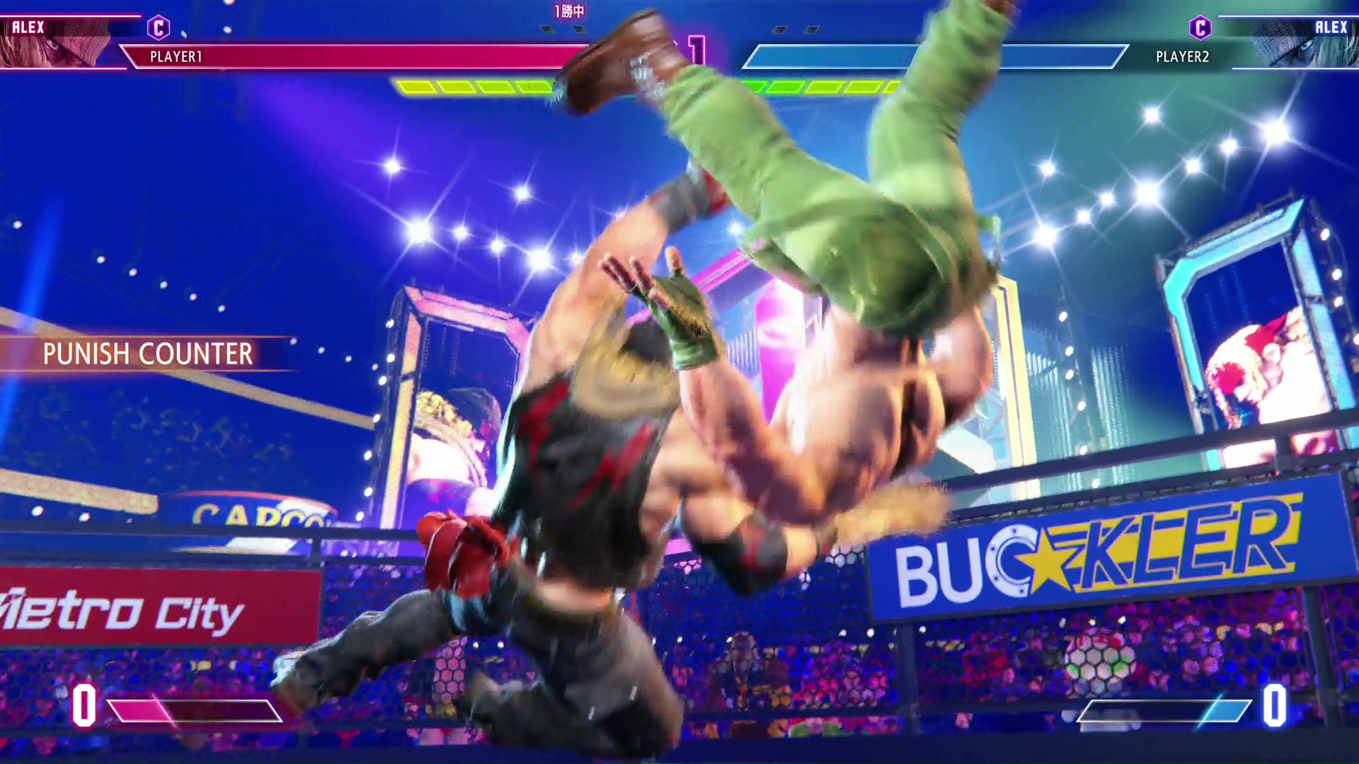 パニッシュカウンター時のデスバレーボム。