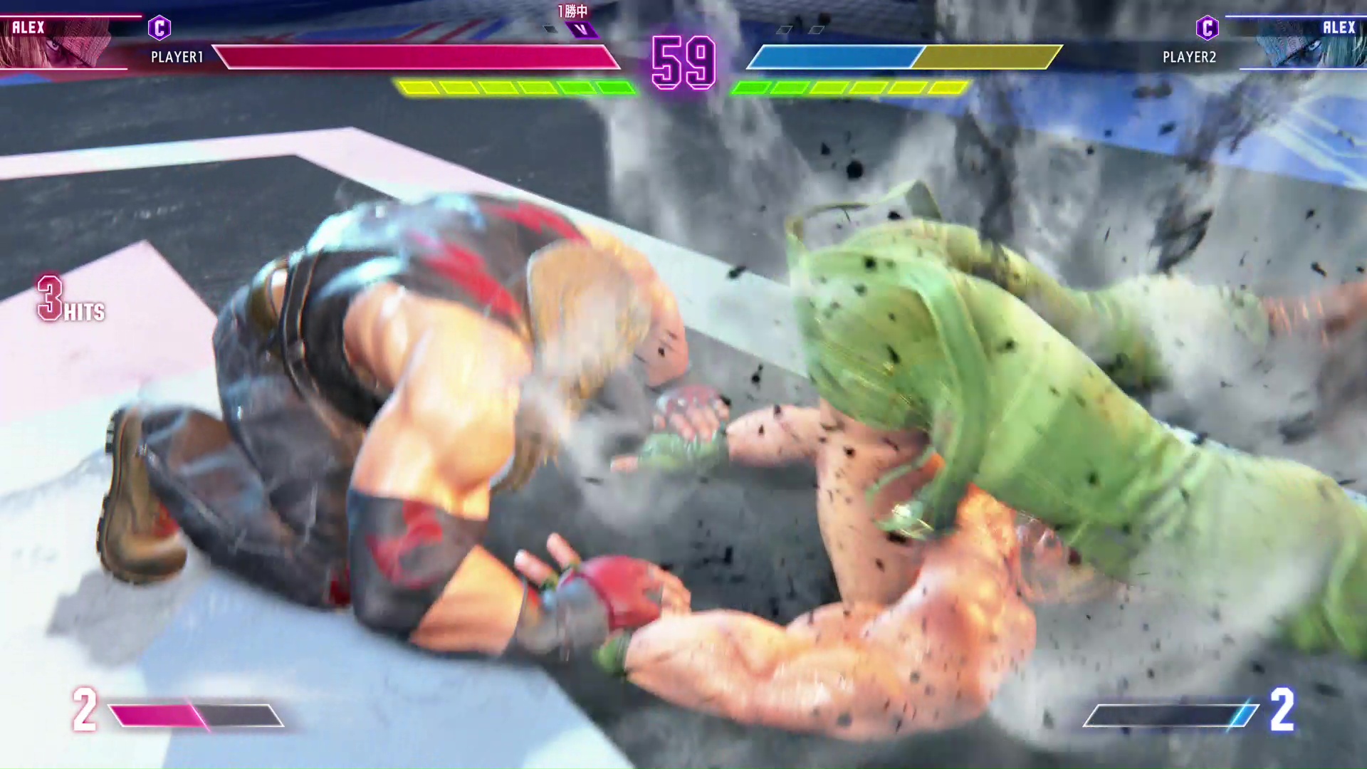 フラッシュチョップなどがヒットして背面やられになった際にはこちらを狙いたい