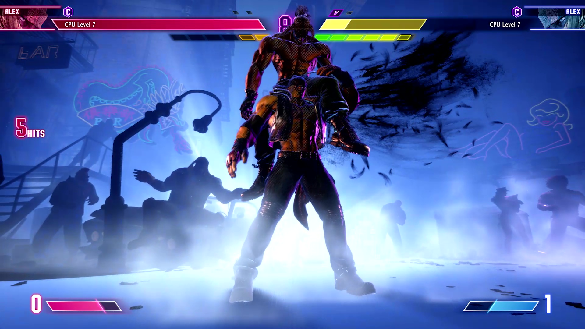 片翼の翼の演出からの強力なフィニッシュムーブ