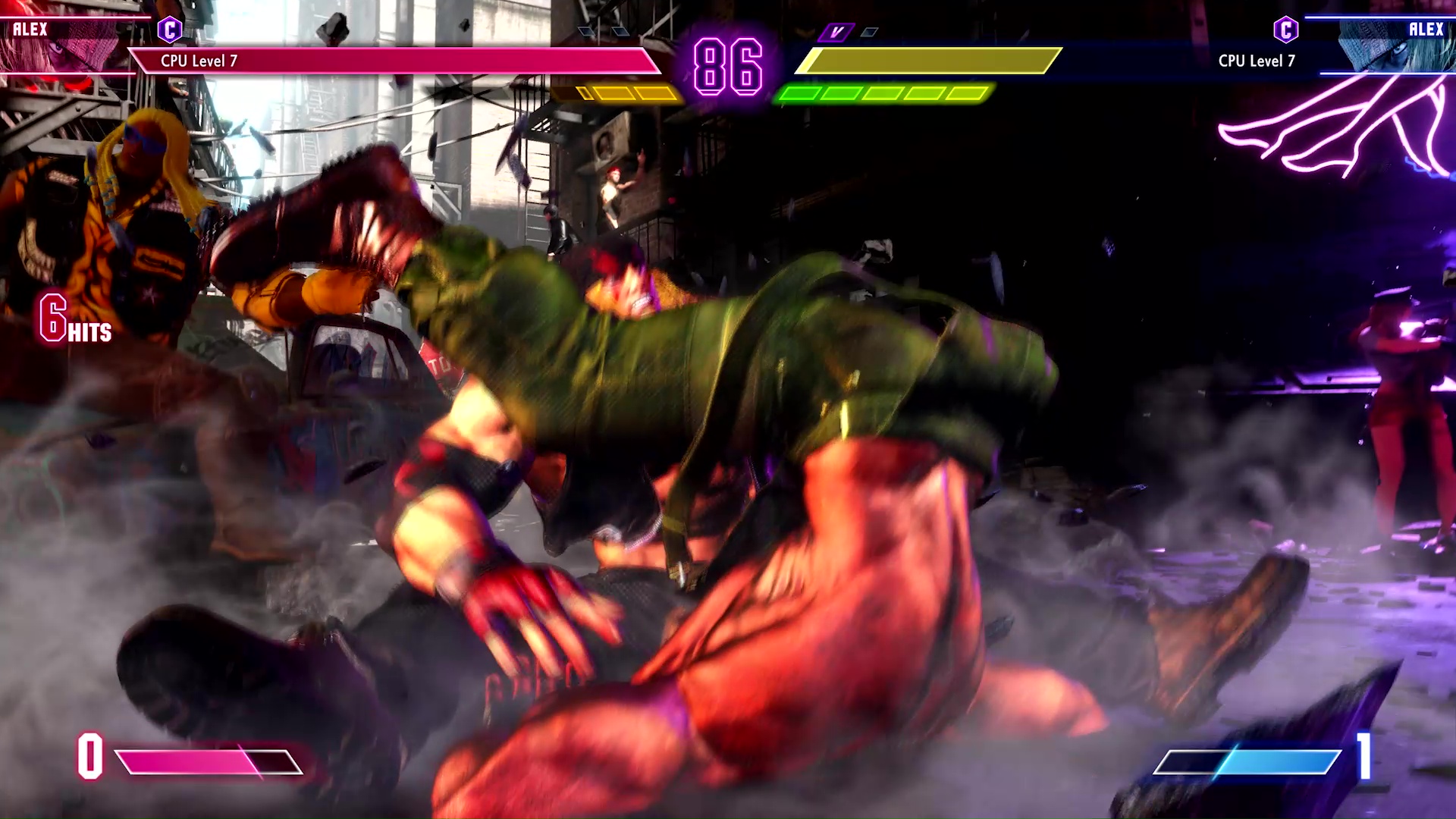 片翼の翼の演出からの強力なフィニッシュムーブ