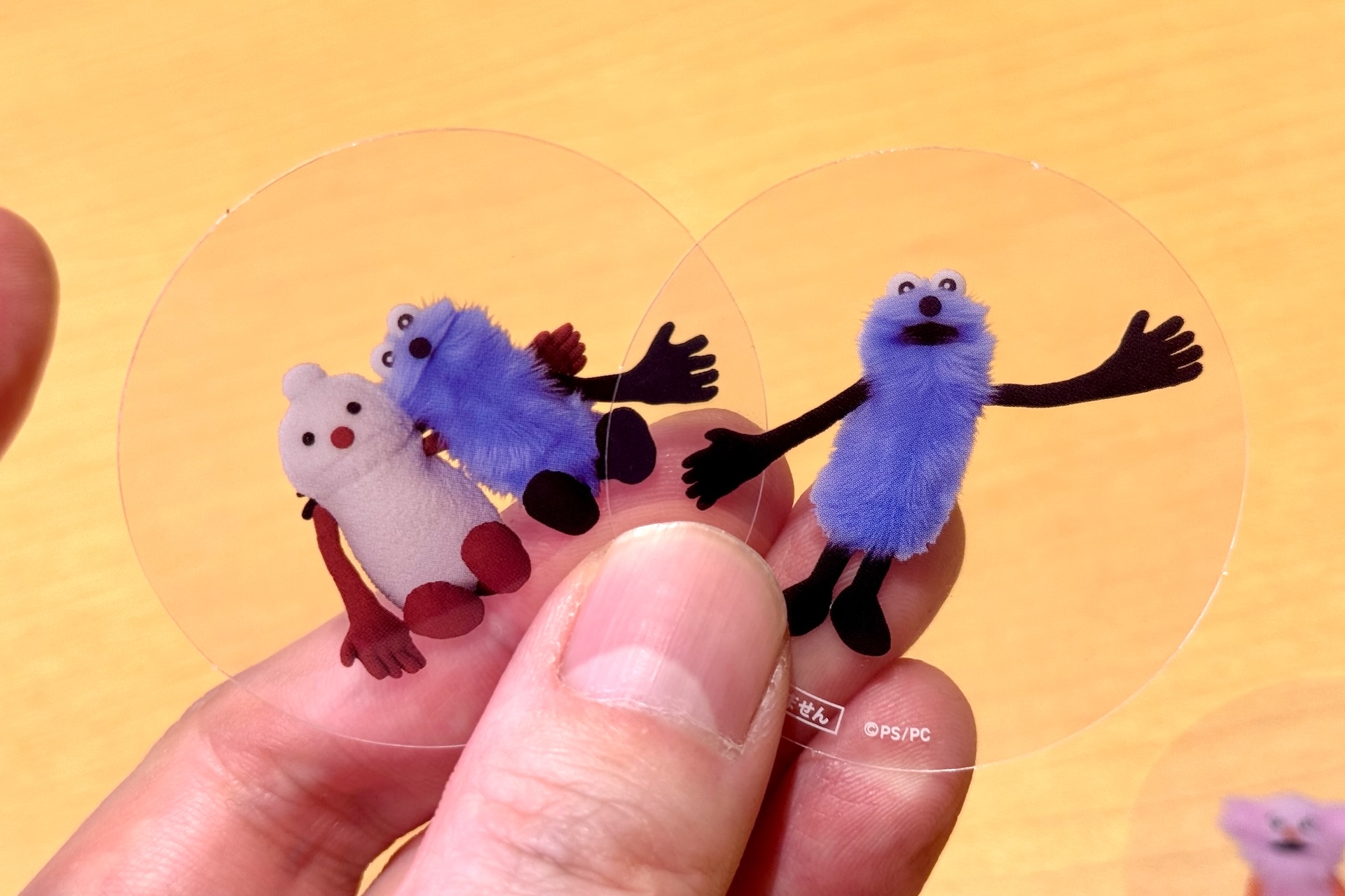 対象商品の注文でスンスンたちがデザインされたクリアピックが付いてくる