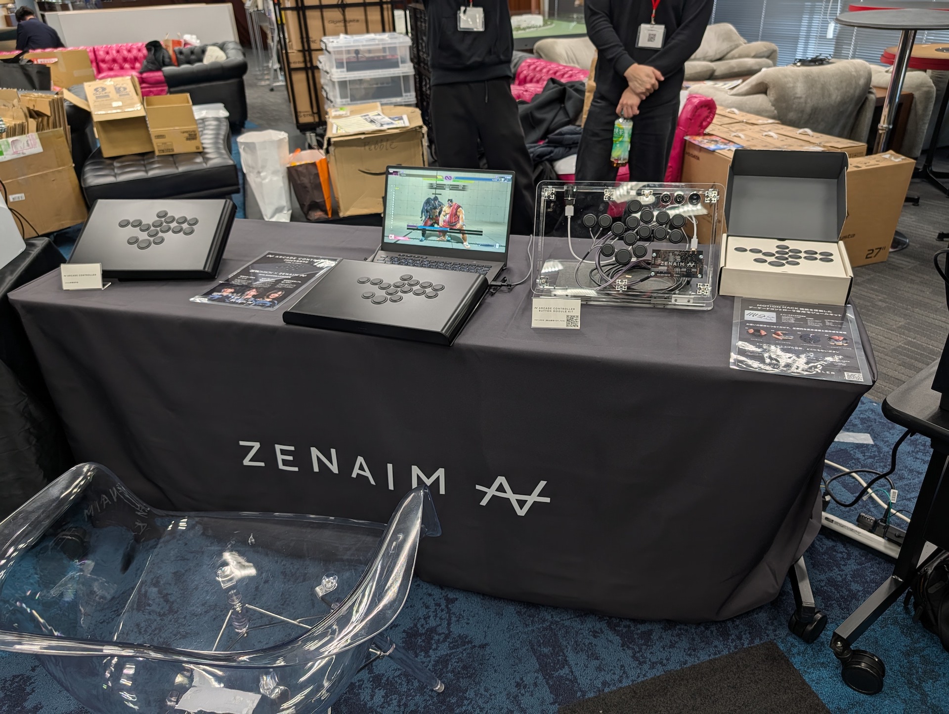 東海理化が開発を手掛けるゲーミングギアブランド「ZENAIM」もブースを出展