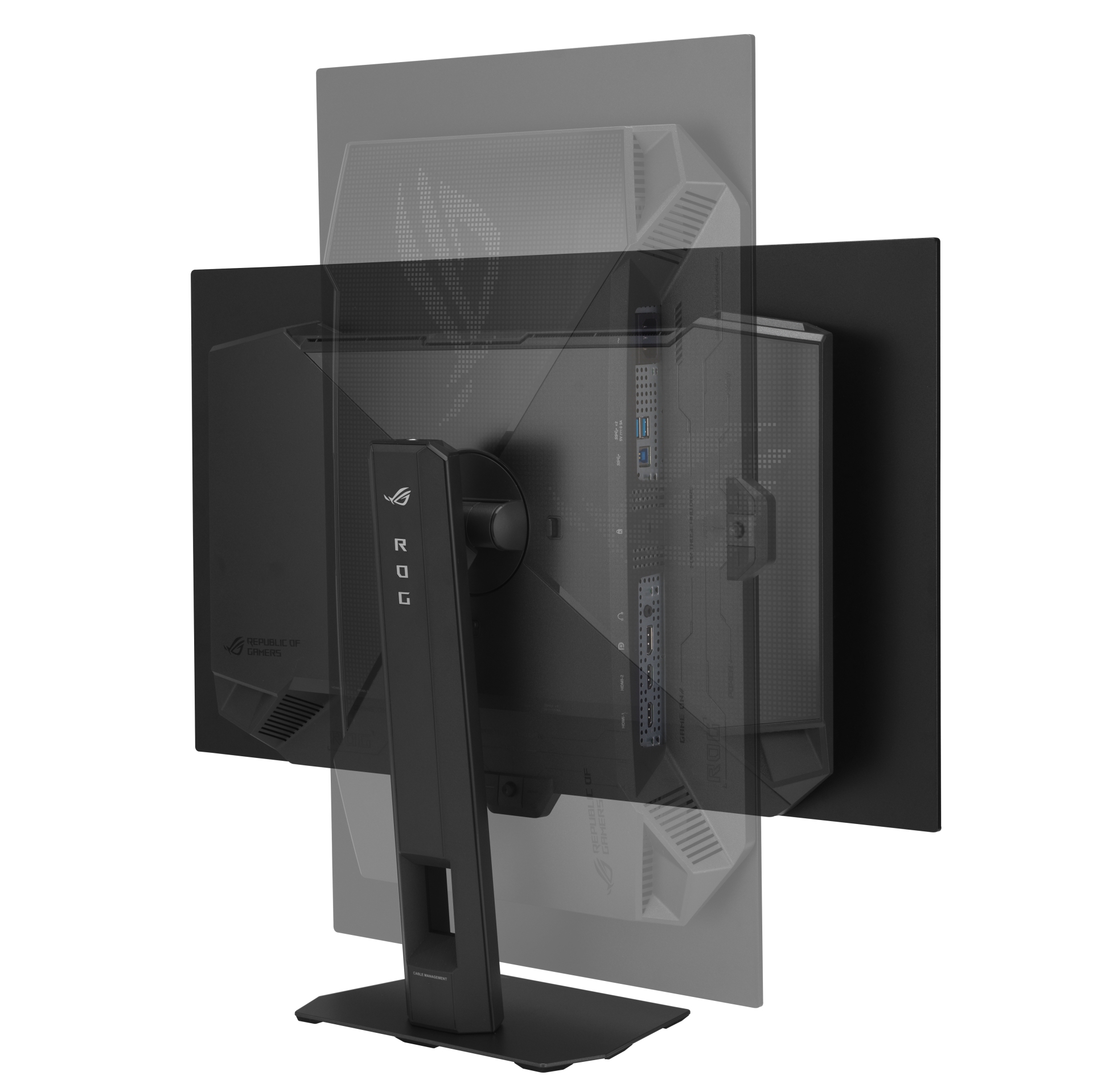 高さ・スイーベル・チルト・ピボットが使える多機能スタンド